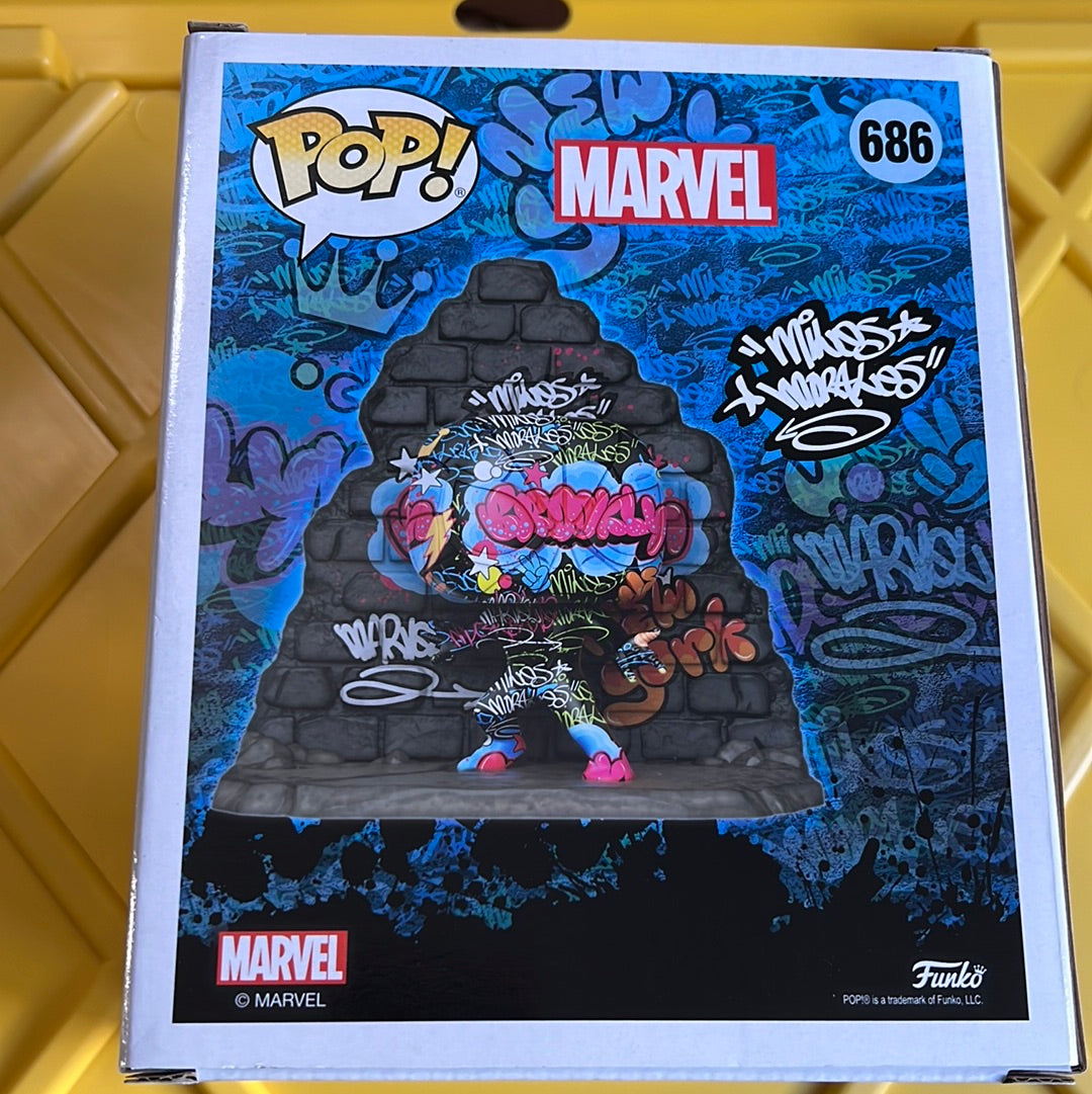 Funko Pop! Marvel Street Art Spider-Man Miles Morales Grafitti NYCC Fall Shared Exclusive 2020