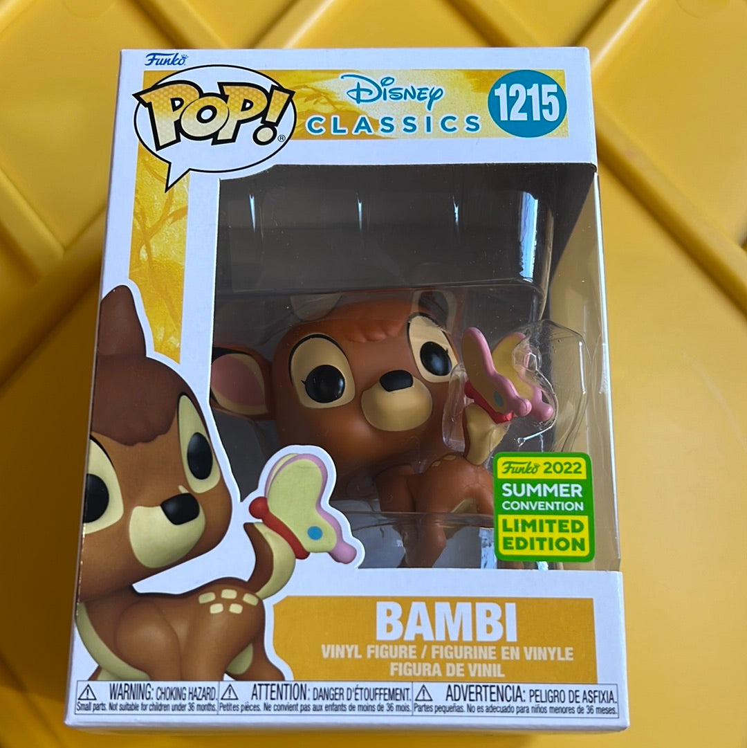 Funko Pop! Disney Classics Bambi 2022 Summer Convention Exclusive Figure 1215