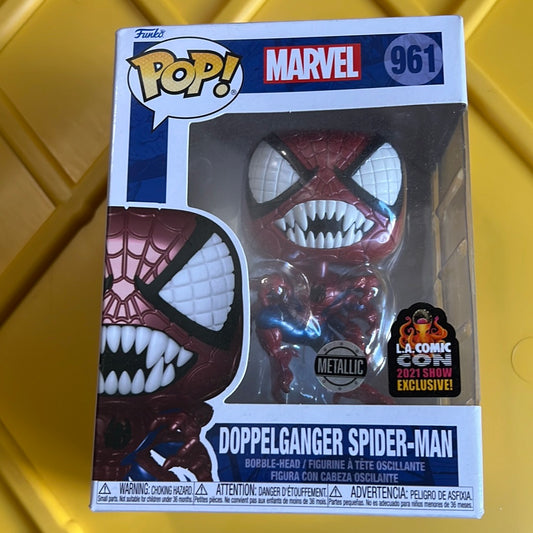 Funko POP! Marvel Doppelganger Spider-Man #961 Metallic LA Comic Con Exclusive