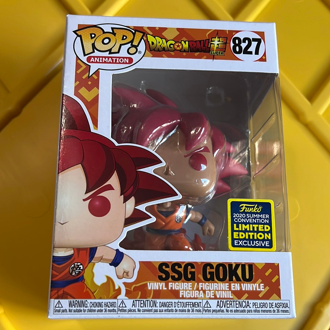 Funko Pop! Dragon Ball SSG GOKU #827 2020 SDCC Summer Convention Exclusive