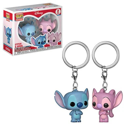Lilo & Stitch Angel and Stitch Pocket Pop! Key Chain 2-Pack (PRE-ORDER)