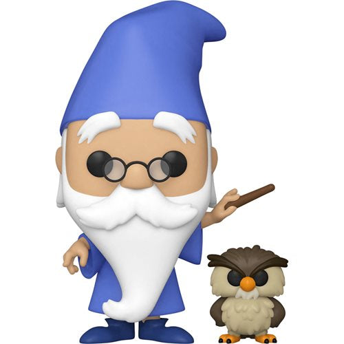 The Sword in the Stone Merlin with Archimedes Pop! Vinyl Figure and Buddy