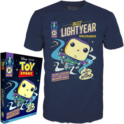 Toy Story Buzz Lightyear Adult Boxed Pop! T-Shirt (LARGE)